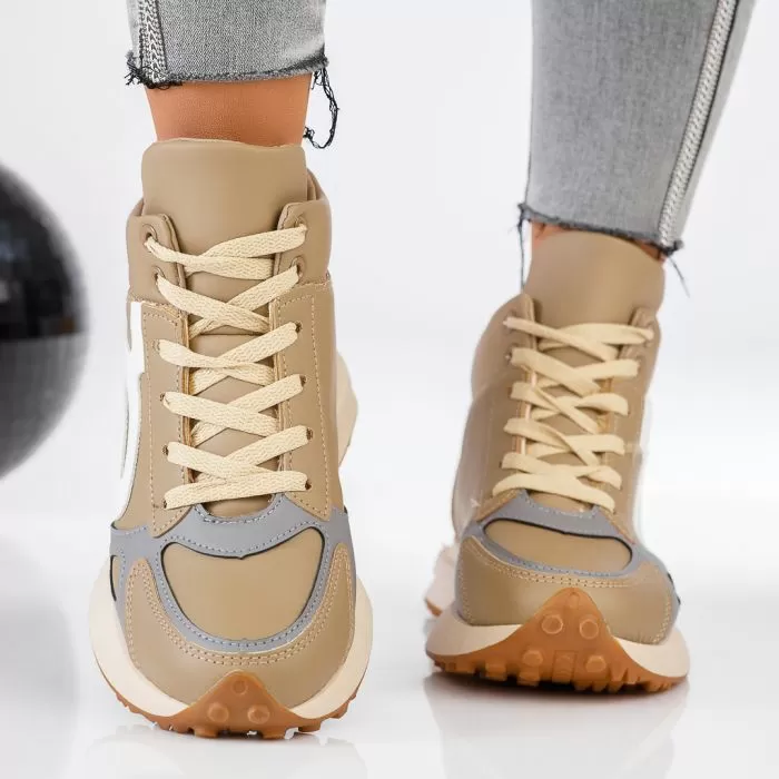 Ghete Dama îmblanite Nadia Khaki #13022