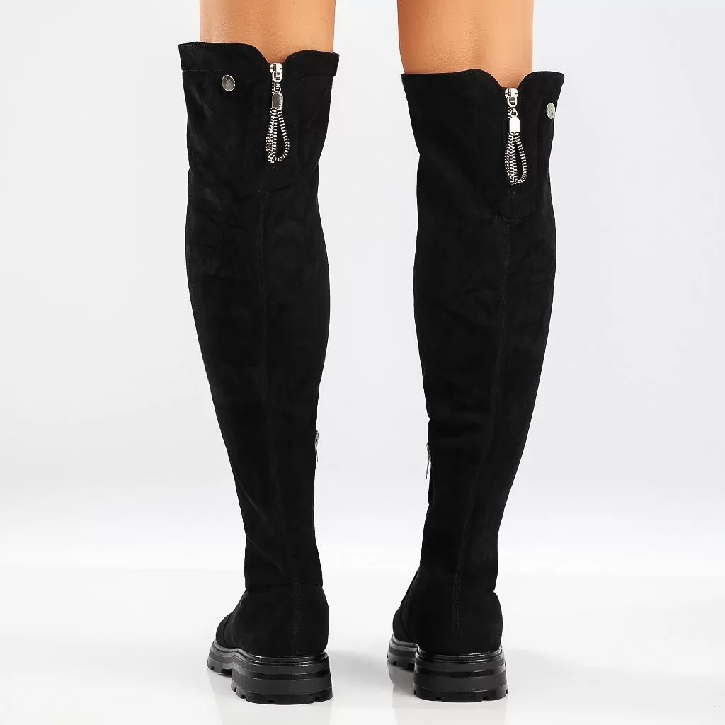 Cizme Lungi Dama Zoe Negre #13223