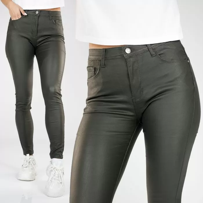 Pantaloni Cerati Dama  Emma Khaki #A296