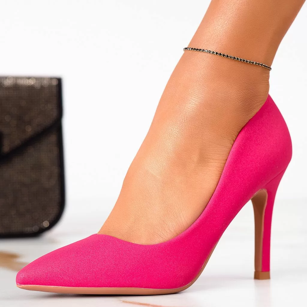 Pantofi Dama cu Toc Chase Fucsia #13351
