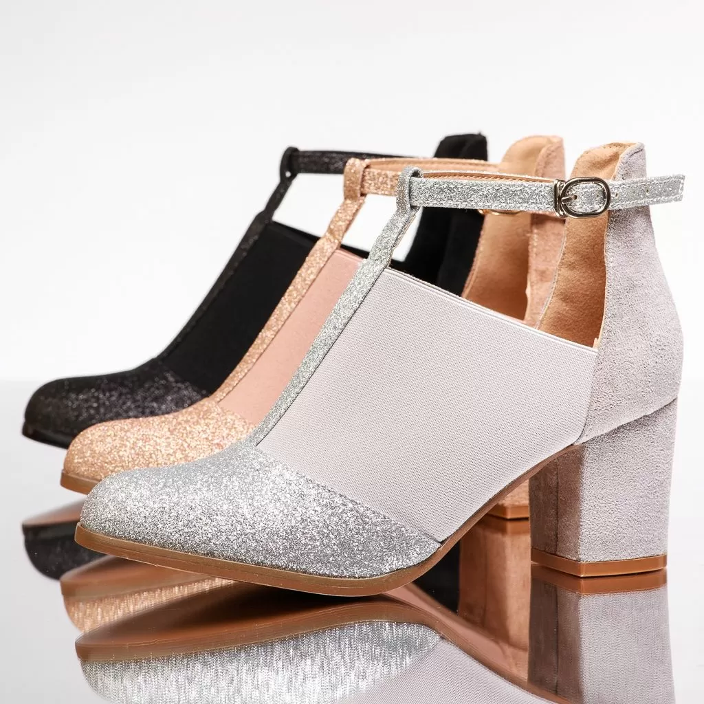 Botine Dama Mia Roz/Aurii #13490