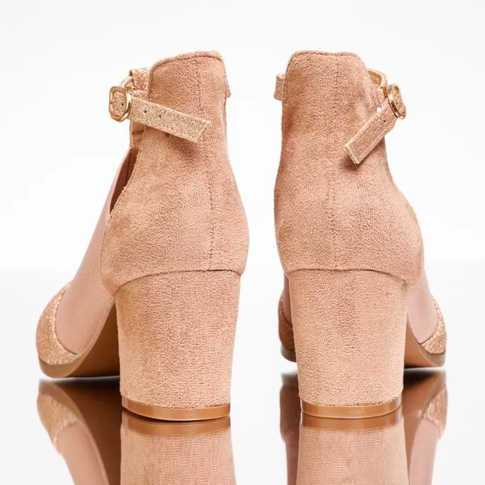 Botine Dama Mia Roz/Aurii #13490