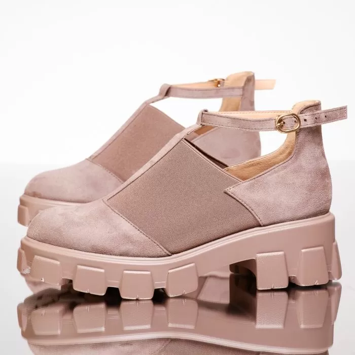 Pantofi Casual Dama Leah Khaki #13492