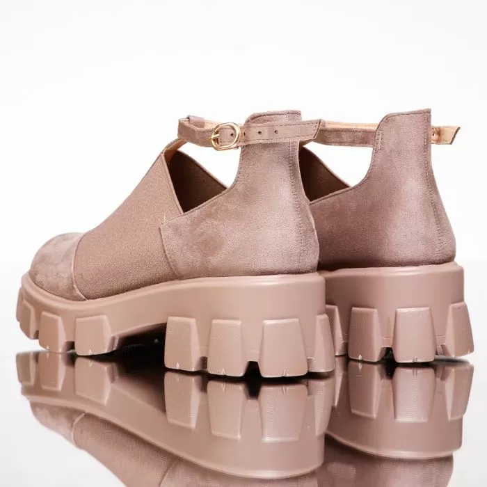 Pantofi Casual Dama Leah Khaki #13492