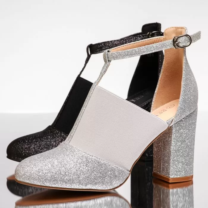 Botine Dama Sienna Argintii #13516