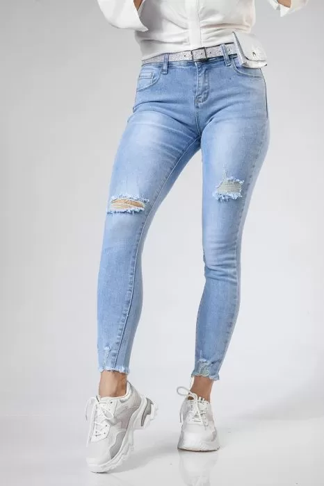 Blugi Skinny Dama Samantha Albastri #A377