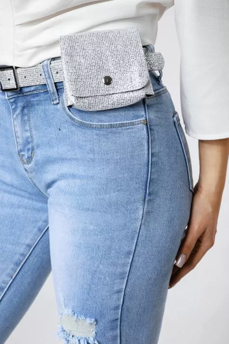 Blugi Skinny Dama Samantha Albastri #A377