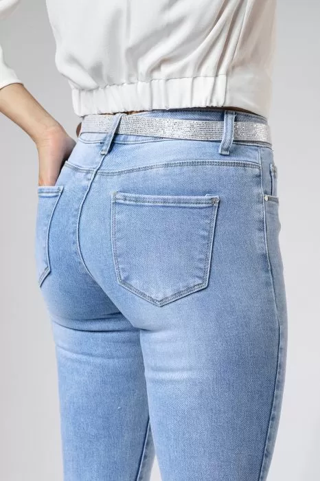 Blugi Skinny Dama Samantha Albastri #A377