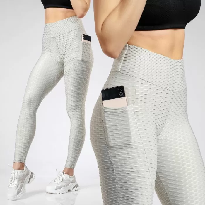 River Női Szürke Fitness Harisnyanadrág PushUppal #A390