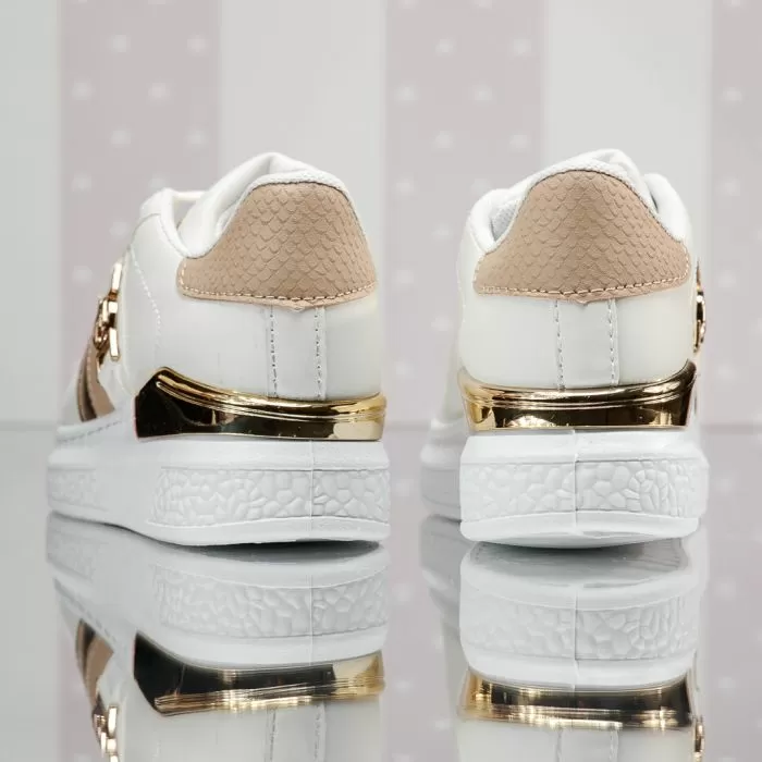 Adidasi Copii Boston Albi #13805