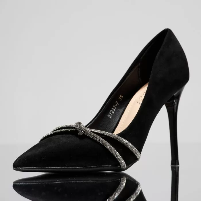 Pantofi Dama cu Toc Iustin Negri #14103