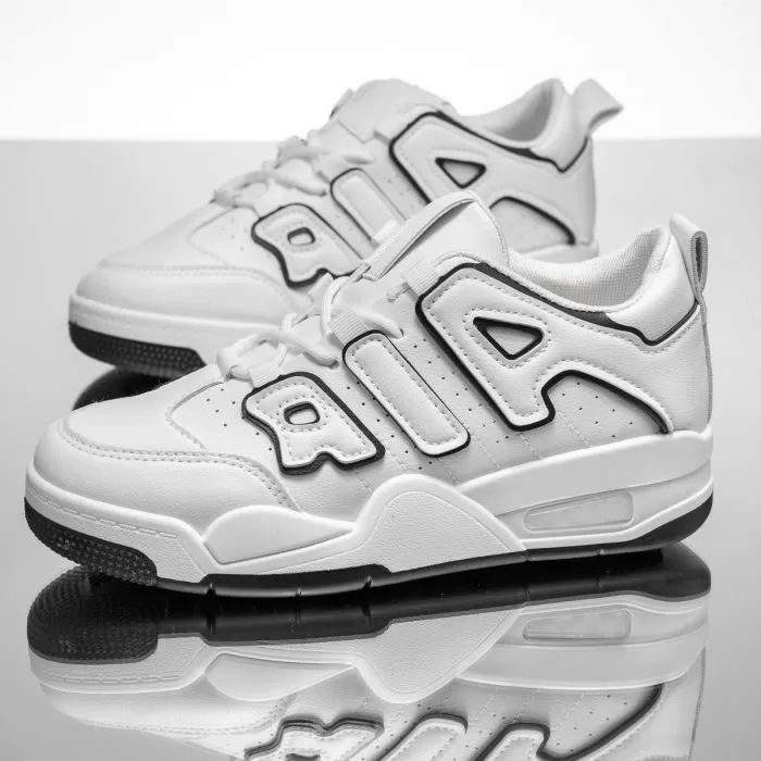 Adidasi Unisex True3 Albi/Negri #14142