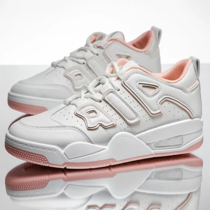 Adidasi Unisex True3 Albi/Roz #14145