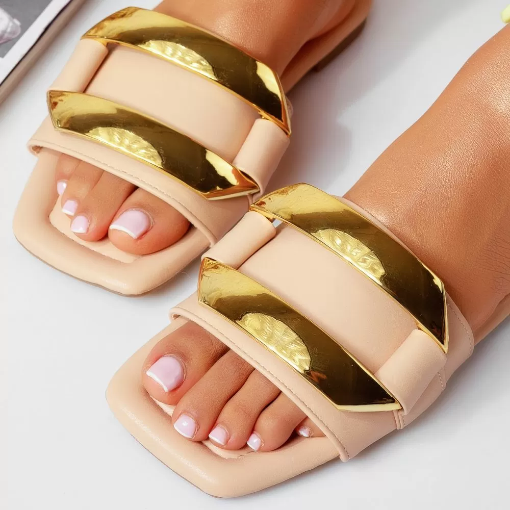 Papuci Dama Snow Khaki #15323