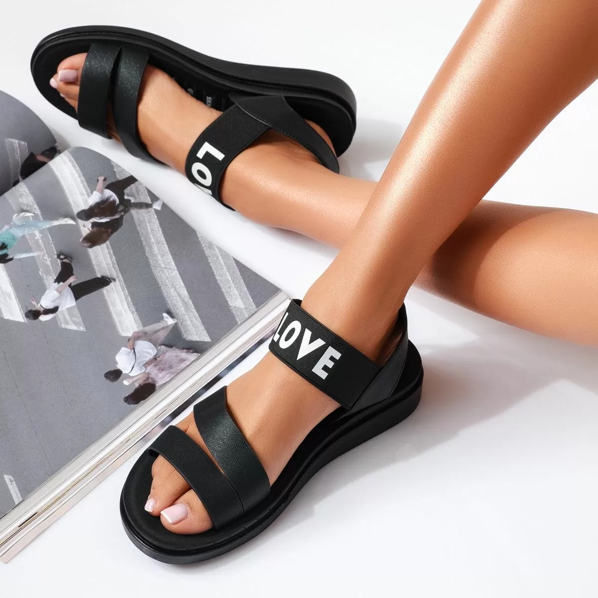 Sandale Dama Talpa Joasa Maeve Negre #15652
