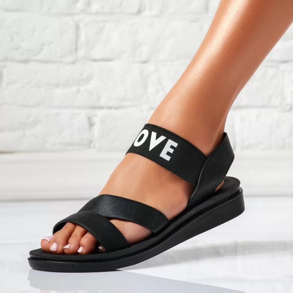 Sandale Dama Talpa Joasa Maeve Negre #15652