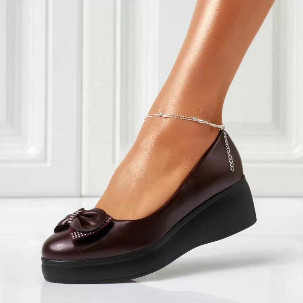 Pantofi Casual Dama Andra Rosii #15972