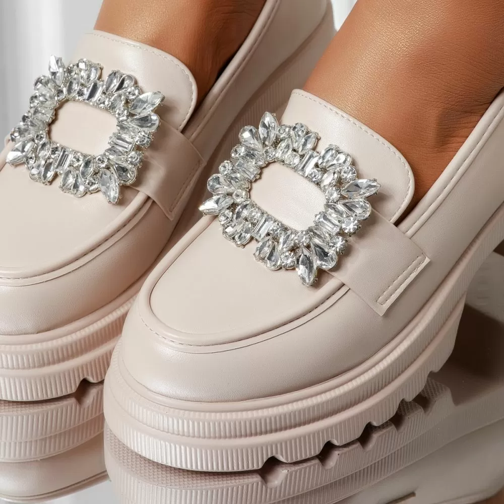 Pantofi Casual Dama Alessia Bej #16302