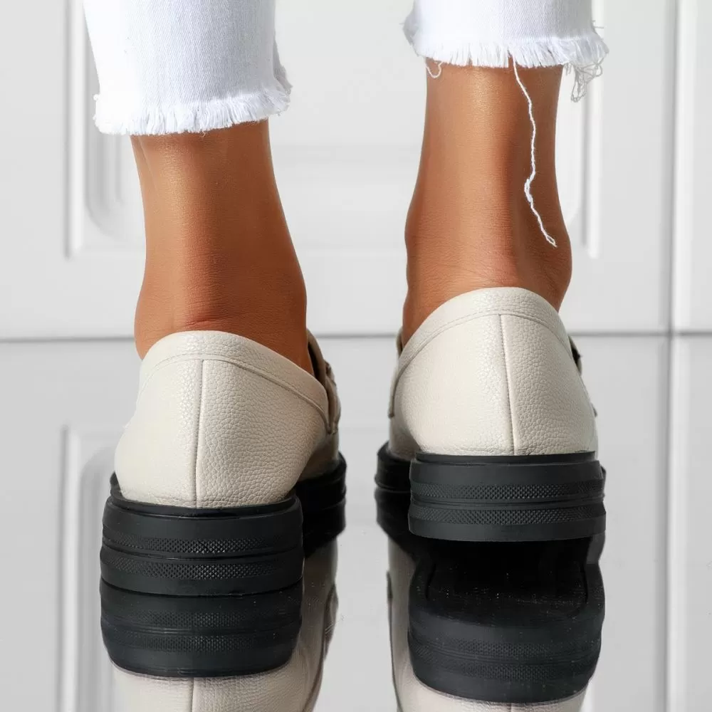 Pantofi Casual Dama Ellie Bej #16439
