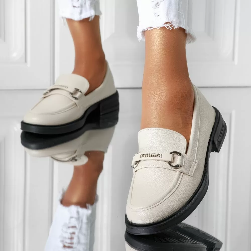 Pantofi Casual Dama Ellie Bej #16439