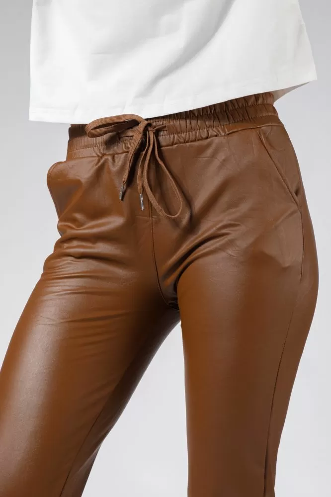 Pantaloni Piele Ecologica Vatuiti Joe Maro #A530