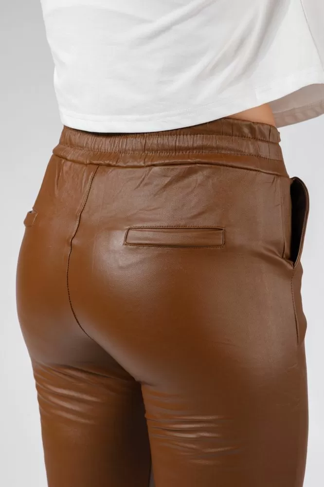 Pantaloni Piele Ecologica Vatuiti Joe Maro #A530