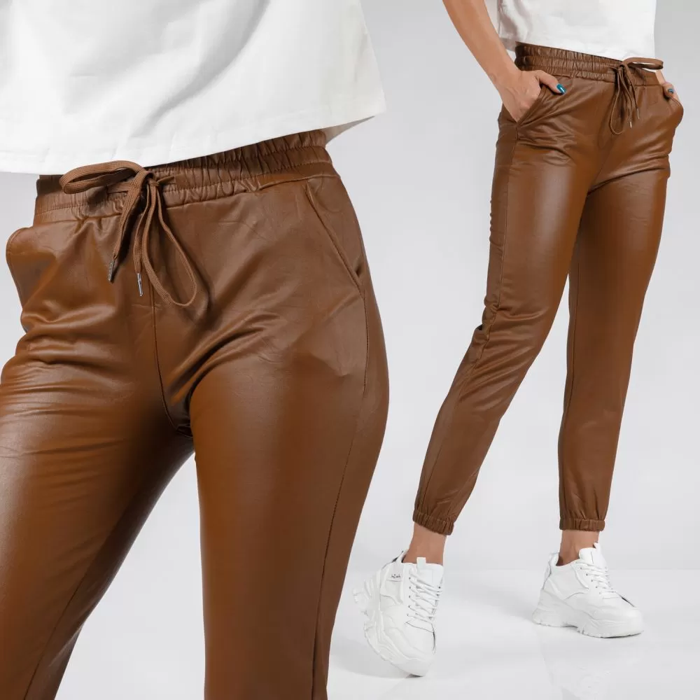 Pantaloni Piele Ecologica Vatuiti Joe Maro #A530