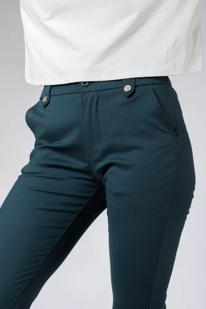 Pantaloni Casual Dama Lilith9 Verzi #A549