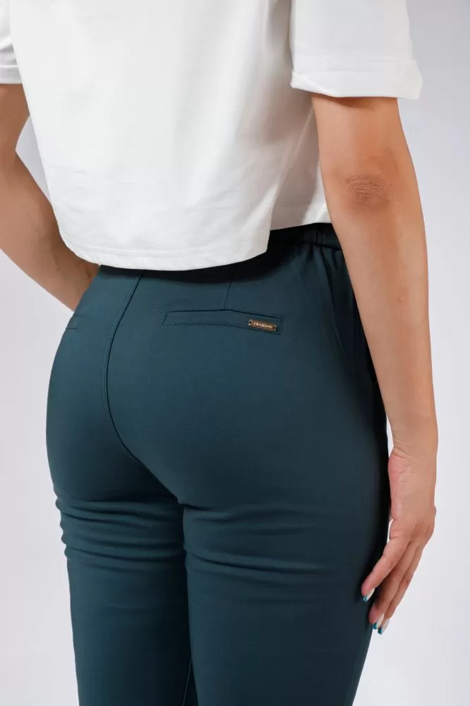 Pantaloni Casual Dama Lilith9 Verzi #A549