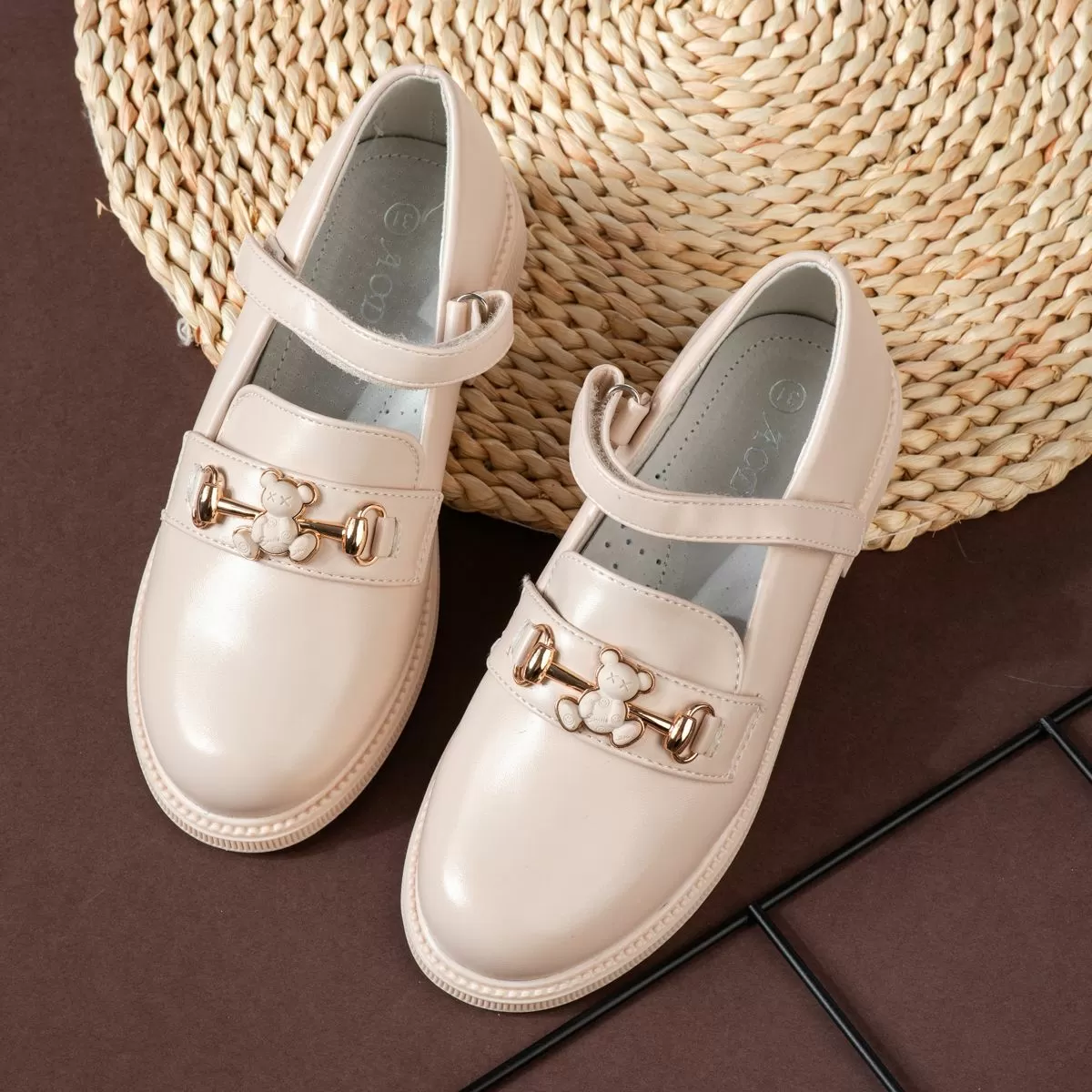 Pantofi Fete Lucy Bej #16803