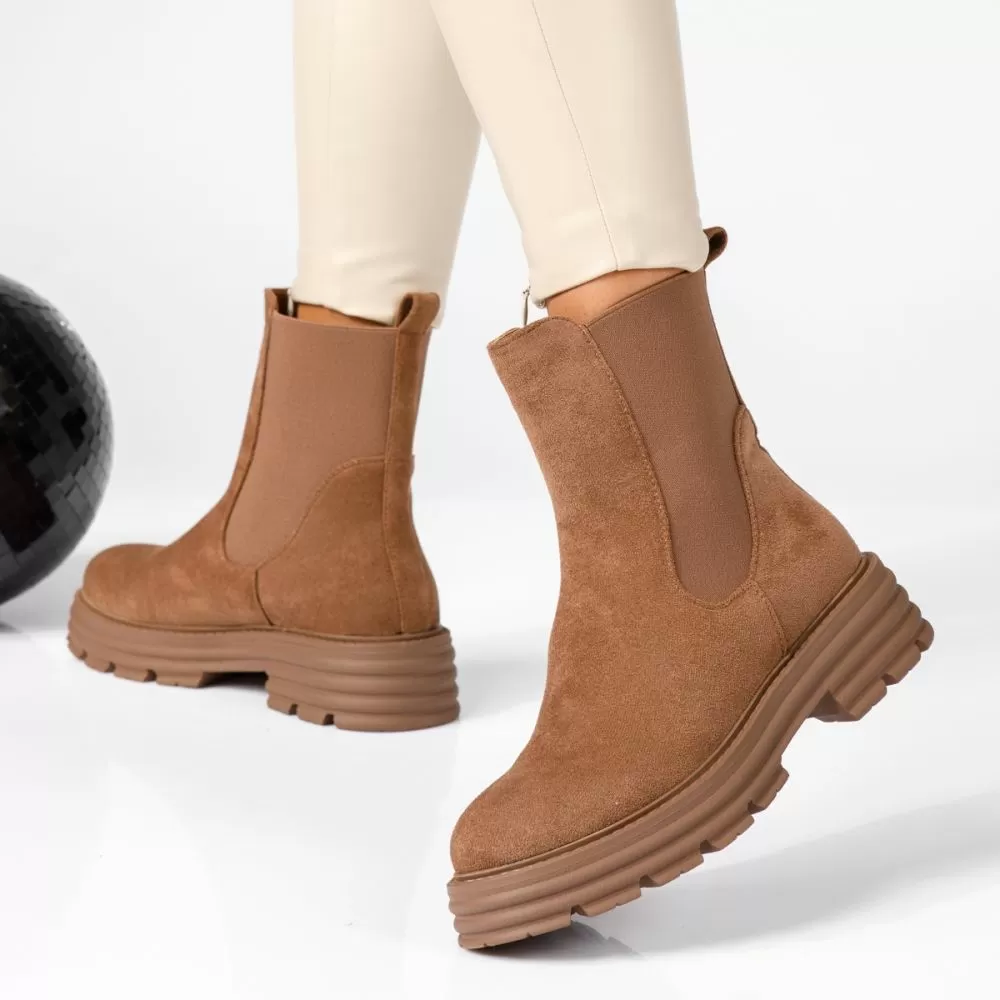 Ghete Dama îmblanite Lucia Khaki #16901