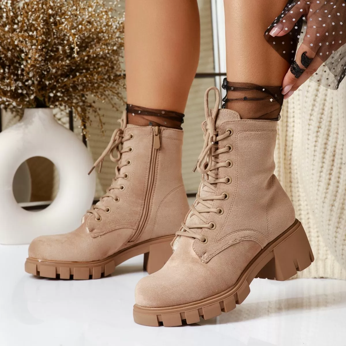 Ghete Dama Linda Khaki #16955