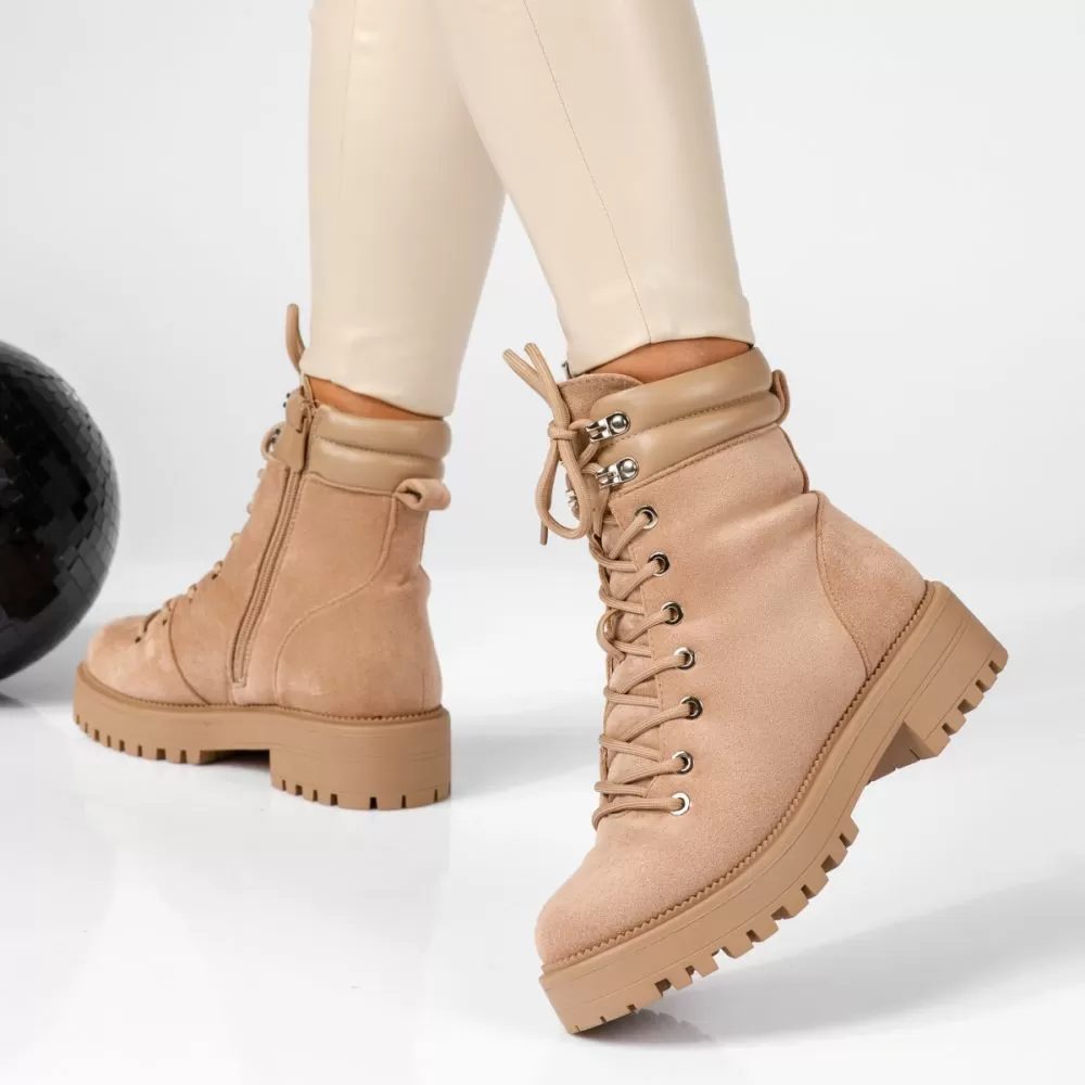 Ghete Dama îmblanite Fabia Khaki #16956