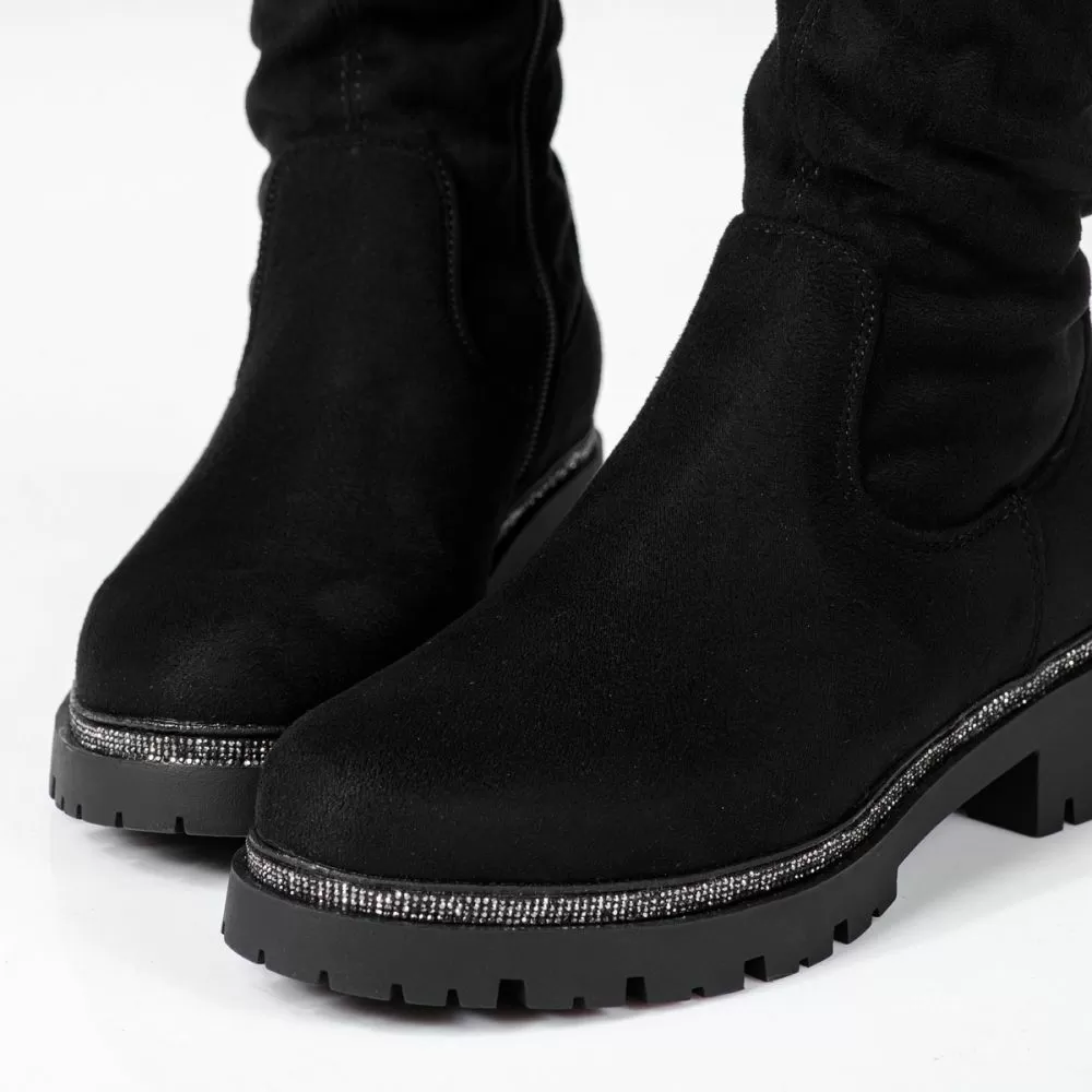 Cizme Lungi Dama Kane Negre #16963