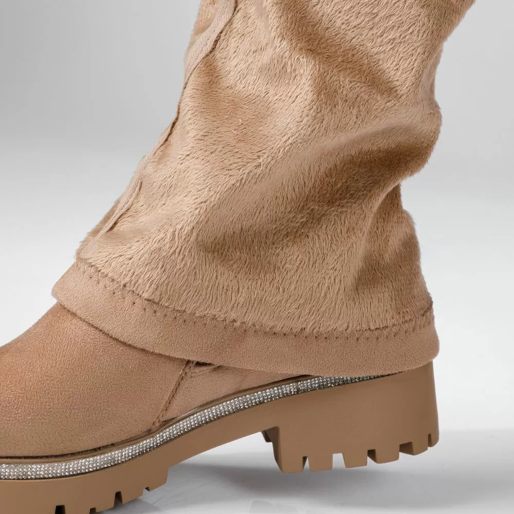 Cizme Lungi Dama Kane Khaki #16964