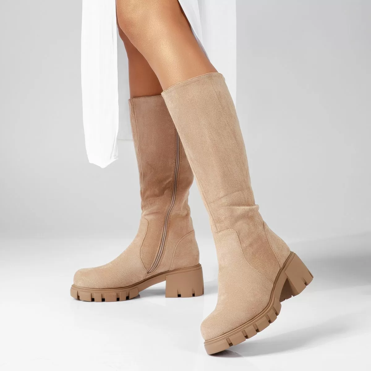Cizme Scurte Dama Mamba Khaki #16966