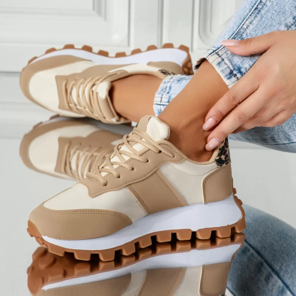 Adidasi Dama Emilia Khaki #17158