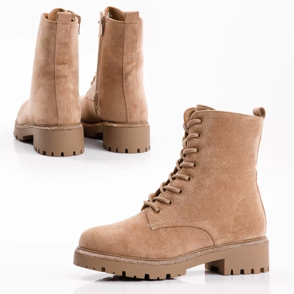 Ghete Dama îmblanite Brooklyn Khaki #17191