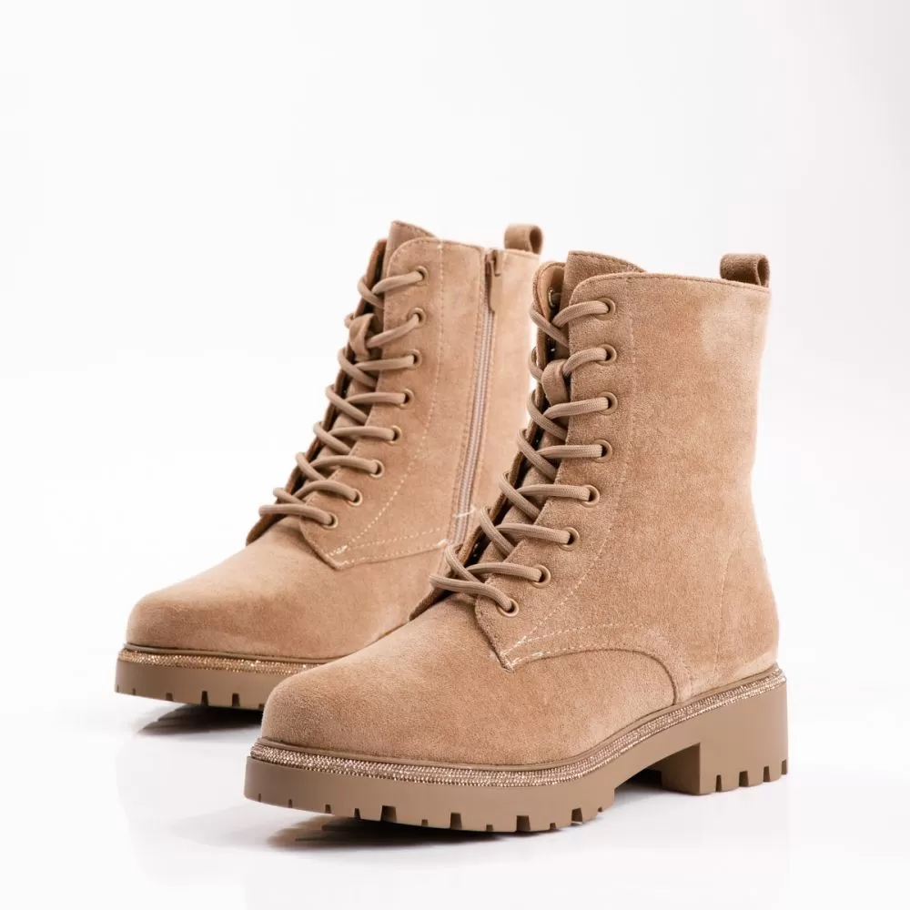 Ghete Dama îmblanite Brooklyn Khaki #17191