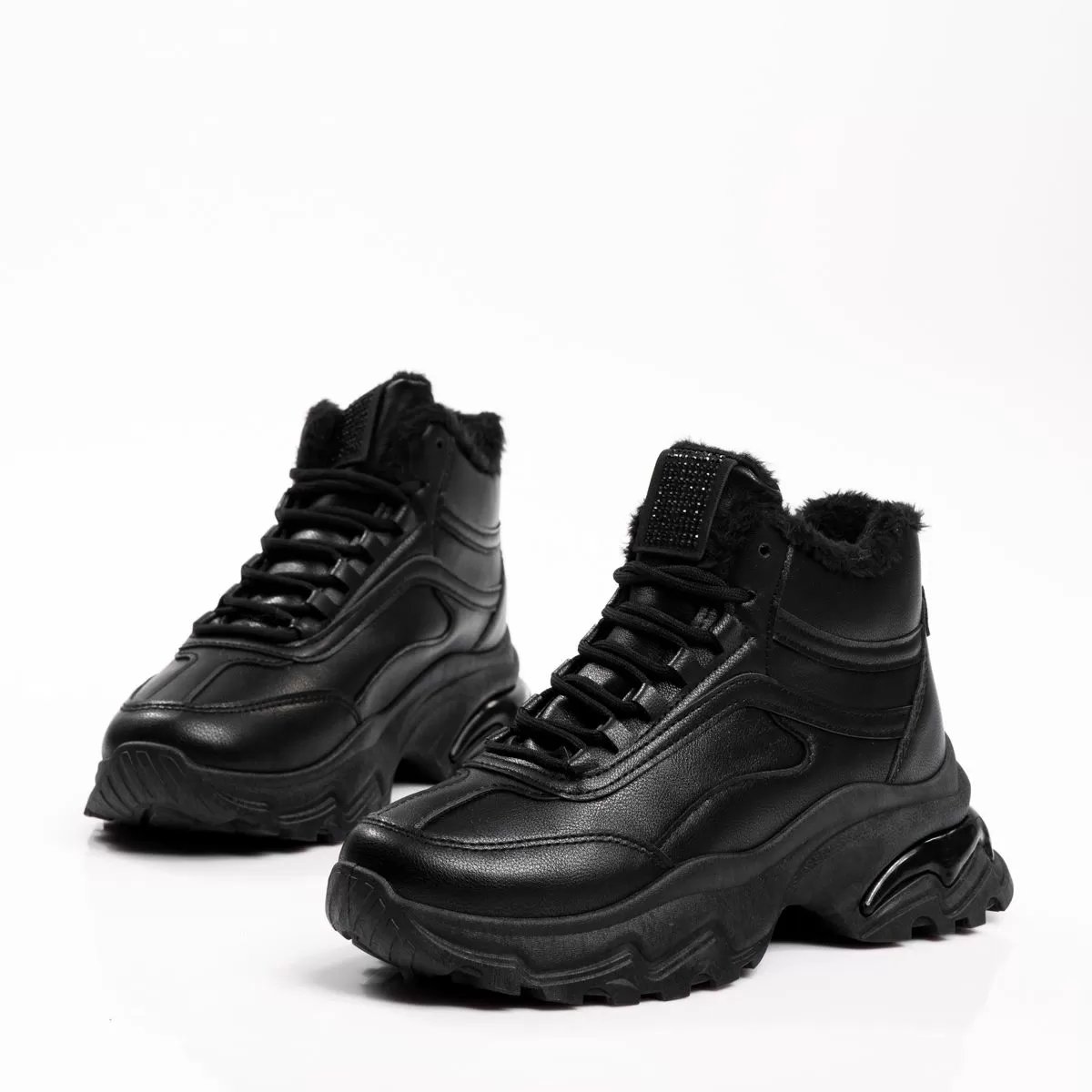 Ghete Dama îmblanite Sport Lino Negre #17280