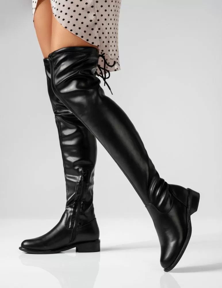 Cizme Dama Lungi Alexa2 Negre #17292