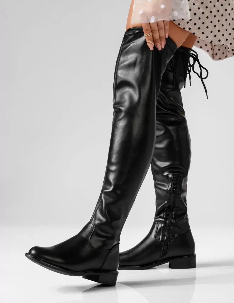 Cizme Dama Lungi Alexa2 Negre #17292