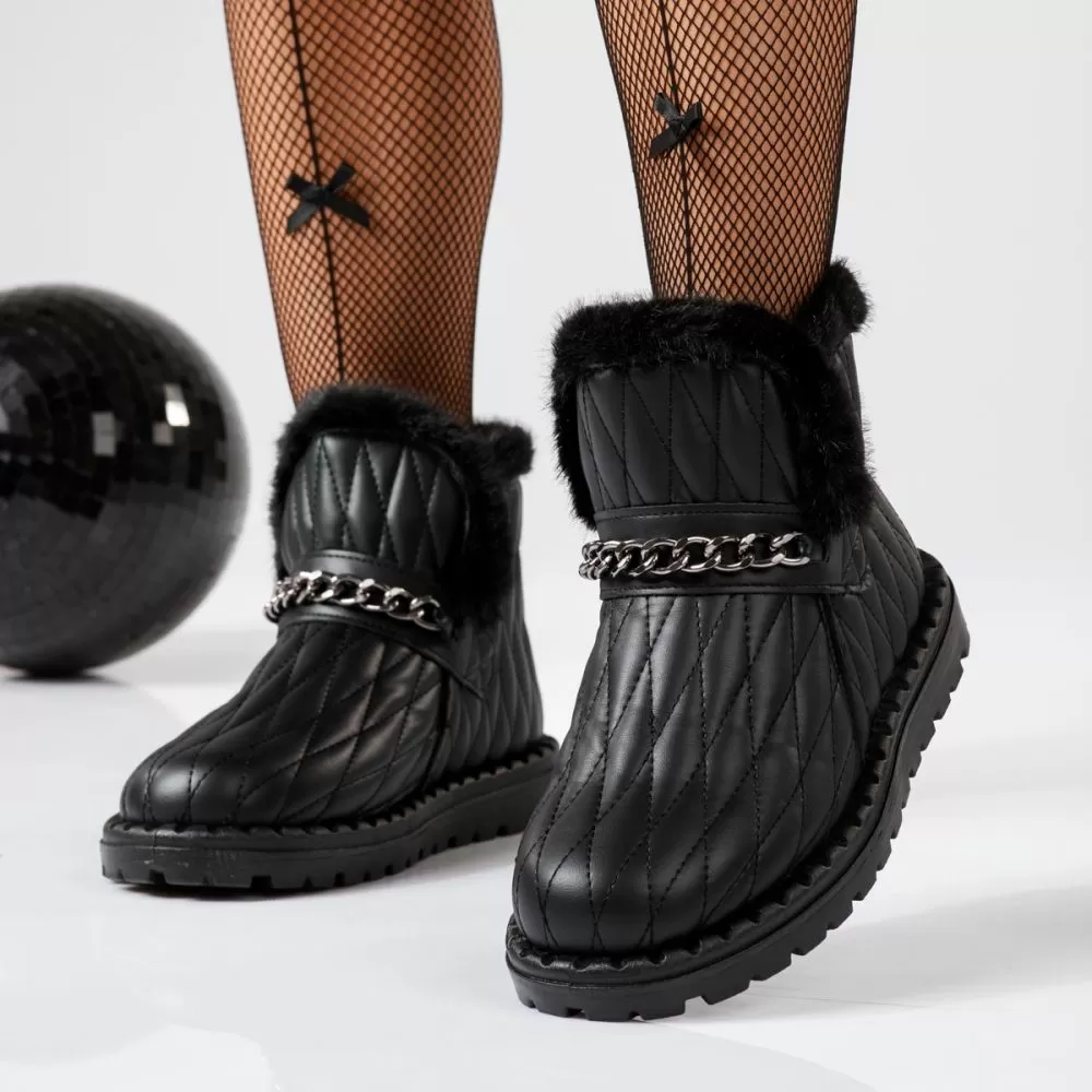 Ghete Dama îmblanite Oriana Negre #17385