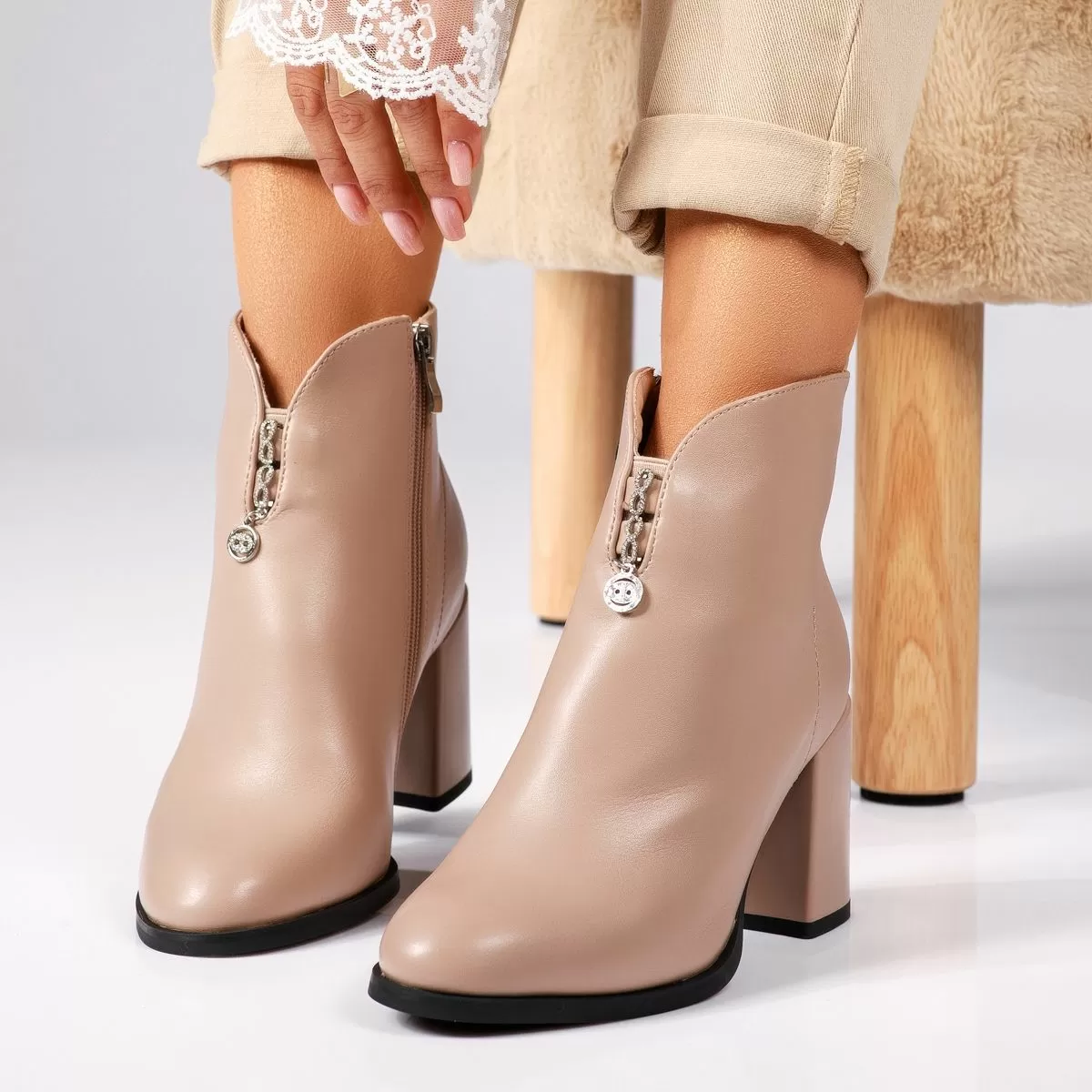Botine Dama îmblanite Maria Roz #17501