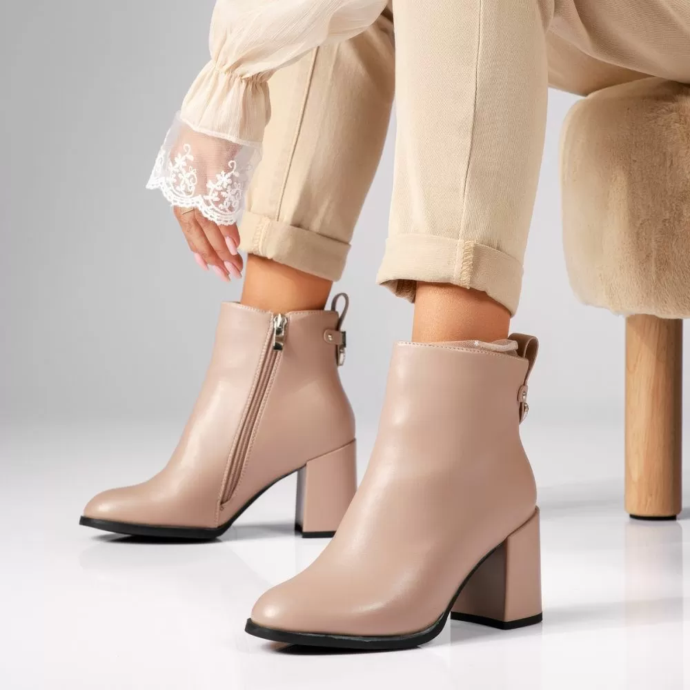 Botine Dama îmblanite Olivia Roz #17503