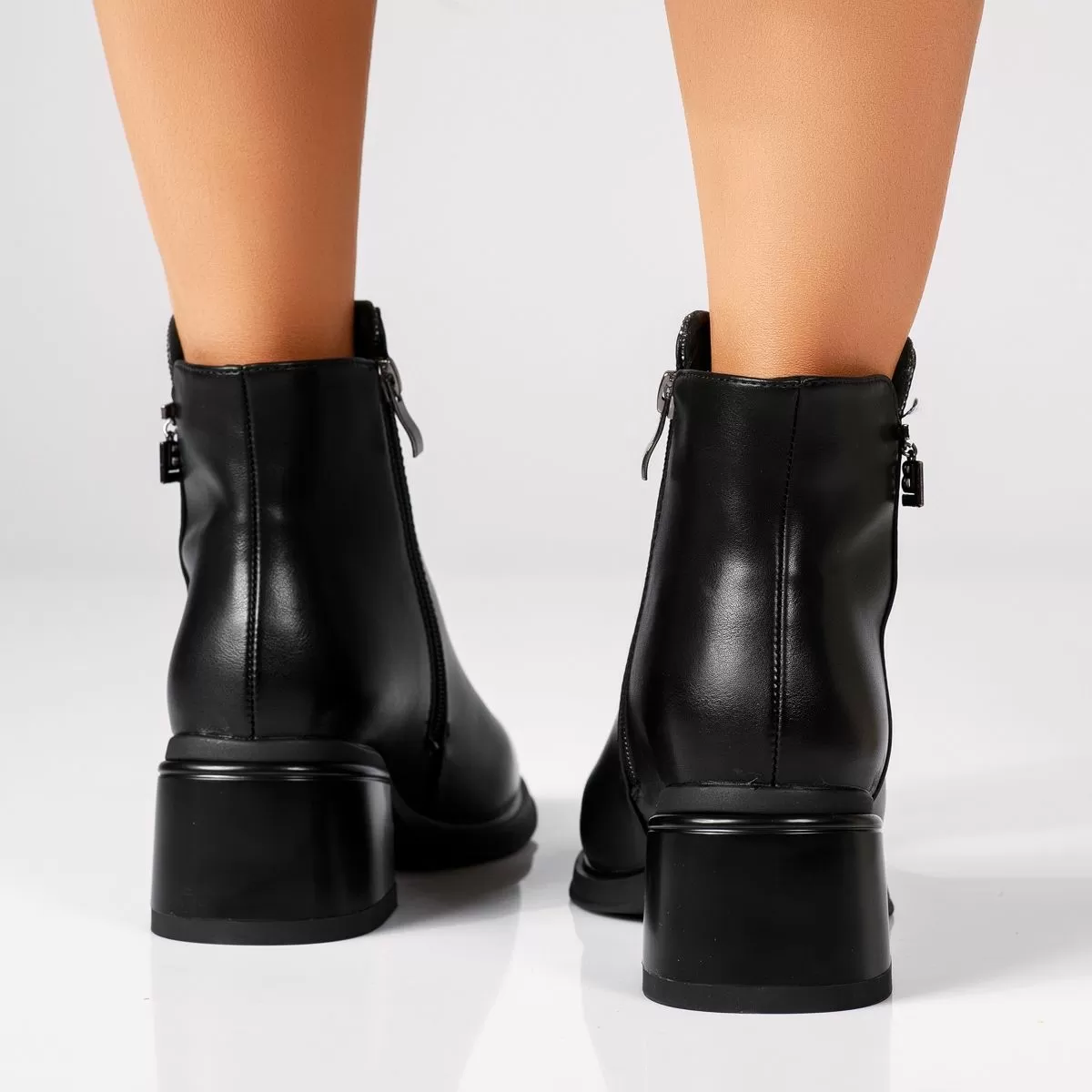 Botine Dama îmblanite Zia Negre #17507