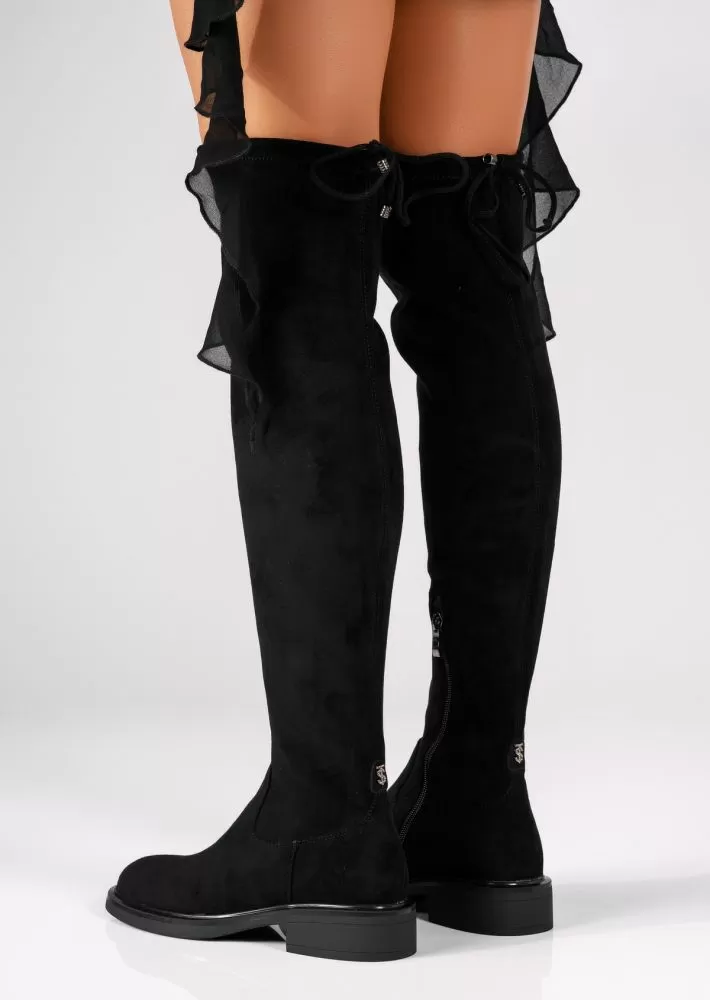 Cizme Dama Lungi Akira Negre #17531