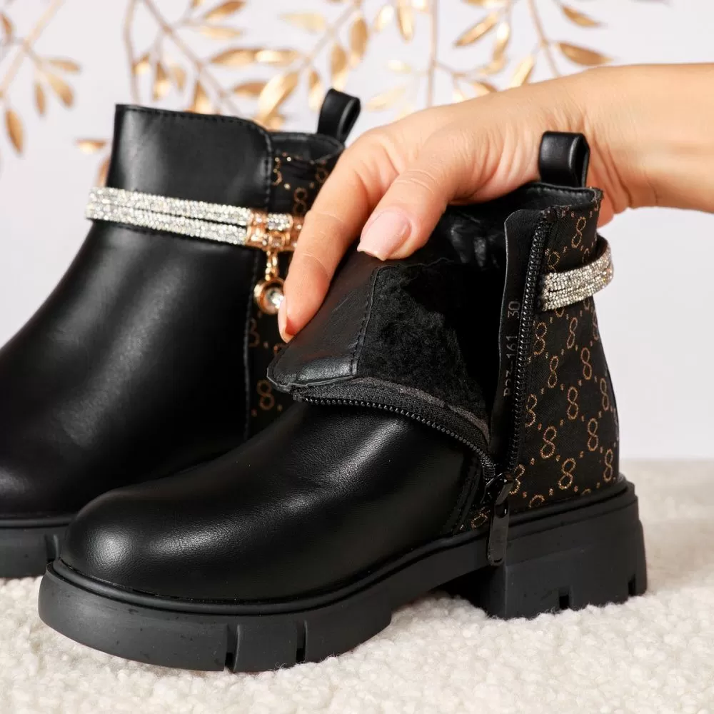 Ghete Copii London Negre #17538