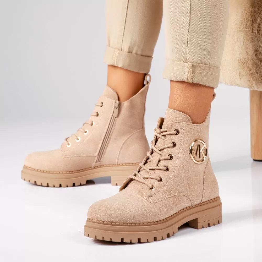 Ghete Dama îmblanite Smaranda Khaki #17542
