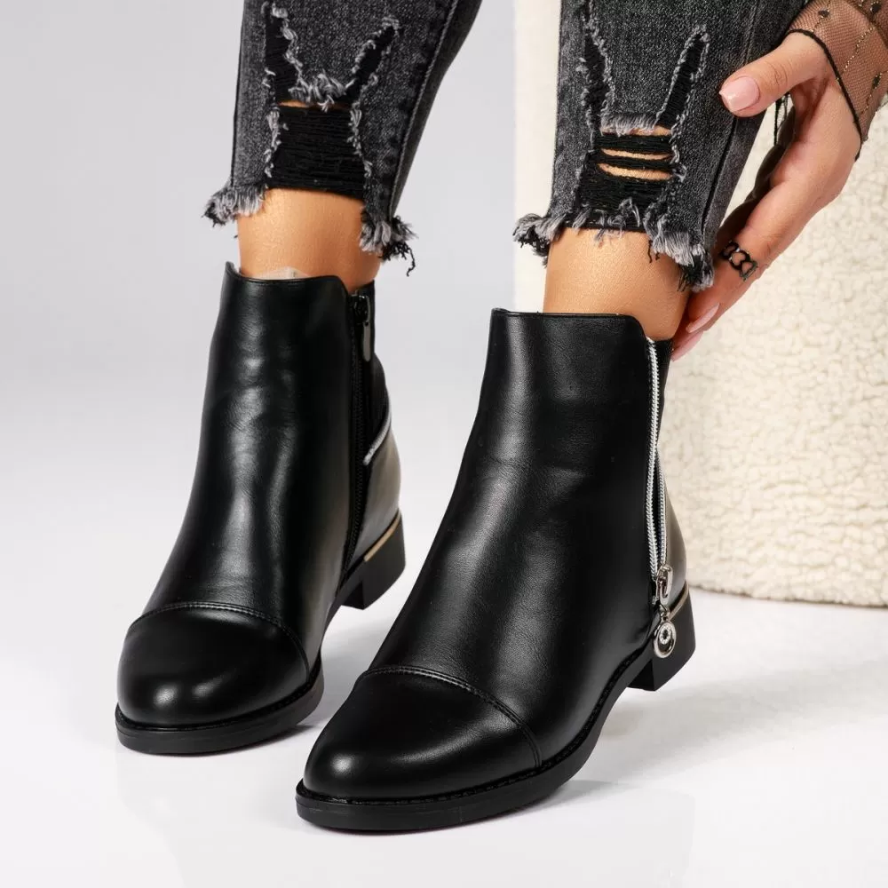 Ghete Dama îmblanite Daisy Negre3 #17547
